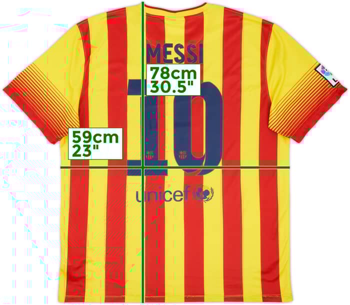 2013-15 Barcelona Away Shirt Messi #10 - 8/10 - (XL)