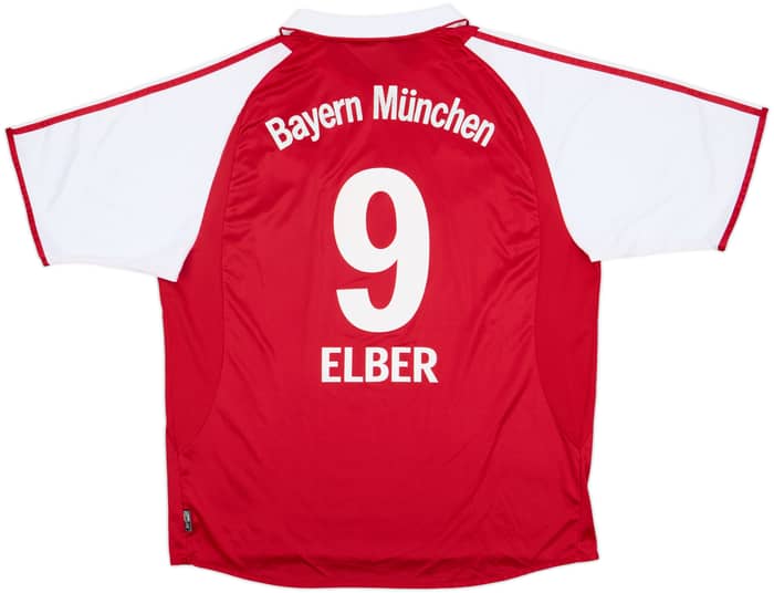 2003-04 Bayern Munich Home Shirt Elber #9 - 6/10 - (XL)