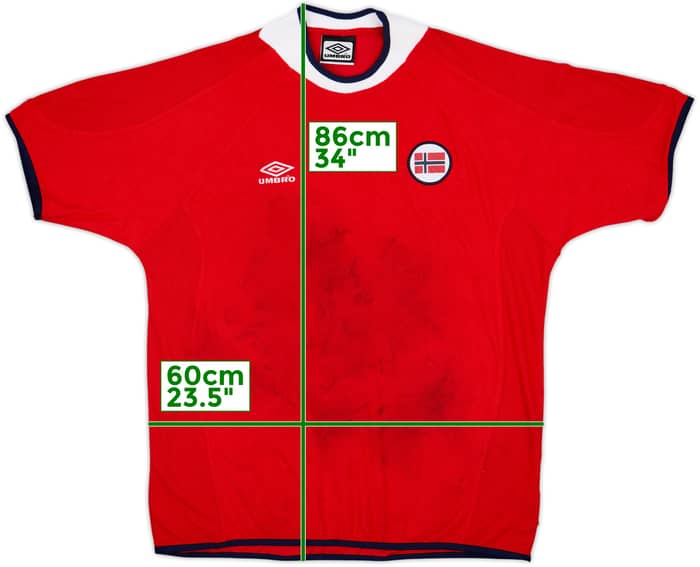2000-02 Norway Home Shirt - 3/10 - (XL)