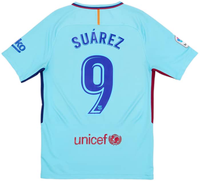 2017-18 Barcelona Away Shirt Suarez #9 - 6/10 - (S)