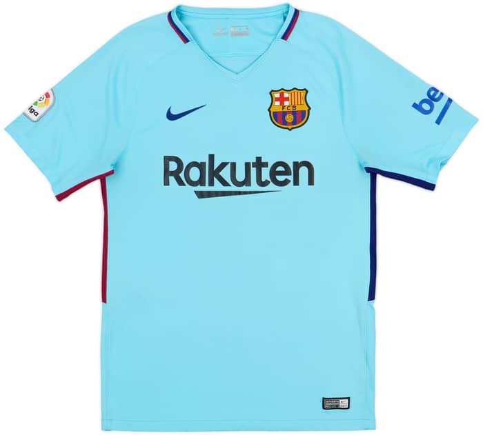 2017-18 Barcelona Away Shirt Suarez #9 - 6/10 - (S)