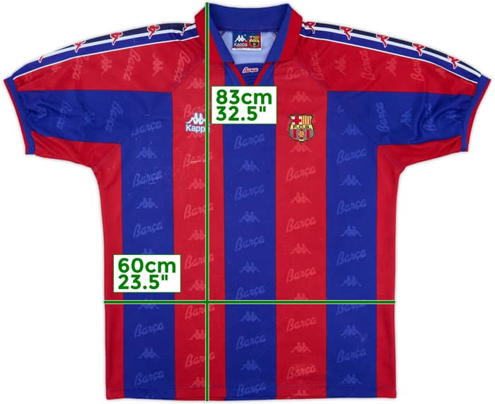 1995-97 Barcelona Home Shirt - 6/10 - (XXL)