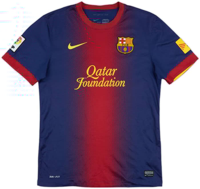 2012-13 Barcelona Home Shirt Fabregas #4 - 6/10 - (S)