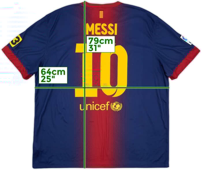2012-13 Barcelona Home Shirt Messi #10 - 8/10 - (XXL)