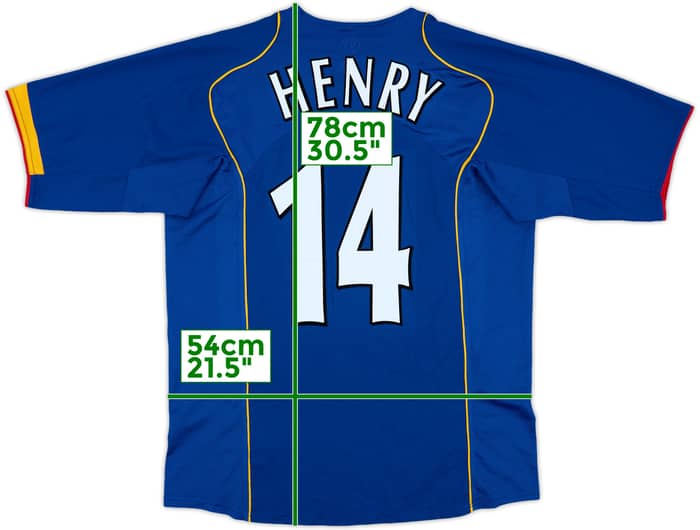 2004-06 Arsenal Away Shirt Henry #14 - 8/10 - (L)