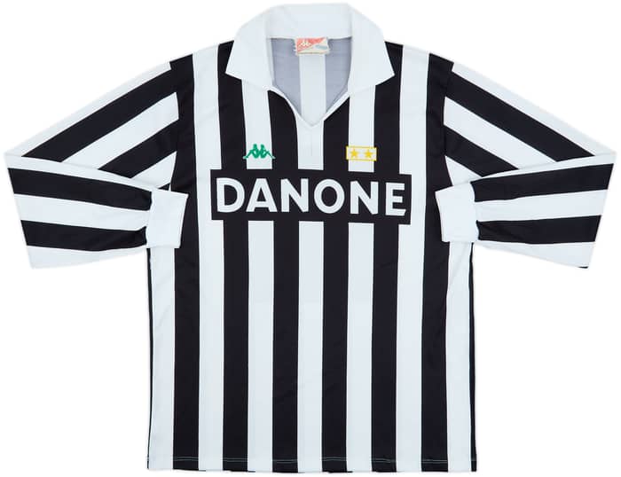 1991-92 Juventus Home Basic L/S Shirt #10 - 6/10 - (L)