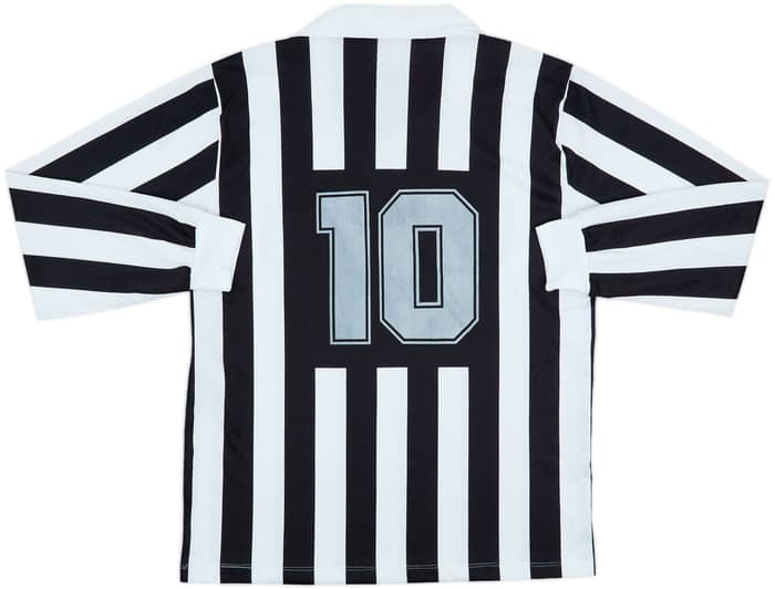 1991-92 Juventus Home Basic L/S Shirt #10 - 6/10 - (L)