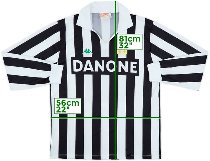 1991-92 Juventus Home Basic L/S Shirt #10 - 6/10 - (L)