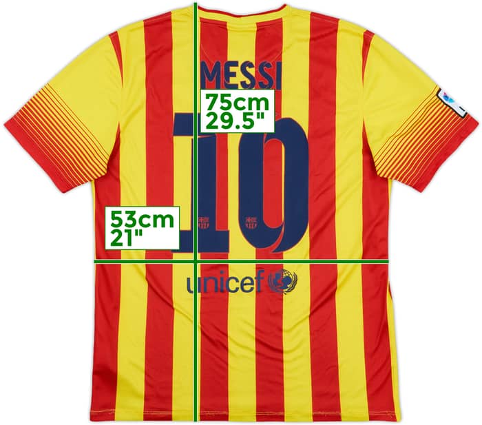 2013-15 Barcelona Away Shirt Messi #10 - 6/10 - (L)