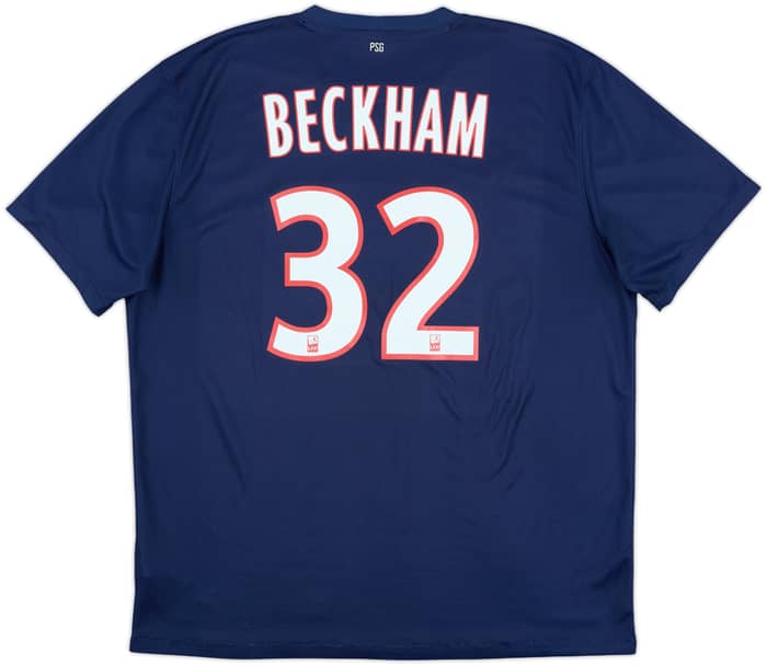 2012-13 Paris Saint-Germain Home Shirt Beckham #32 - 6/10 - (XL)