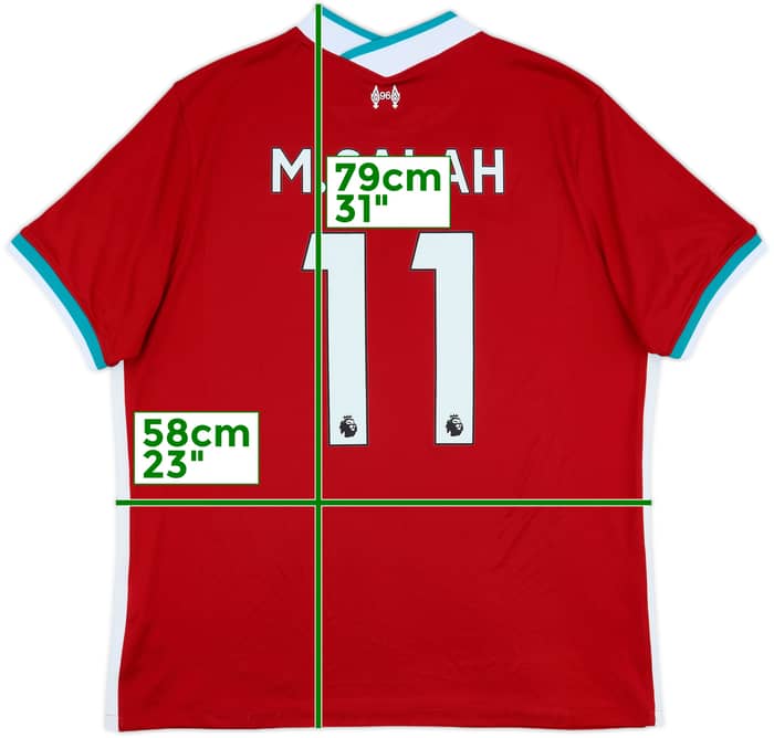 2020-21 Liverpool Home Shirt M.Salah #11 - 9/10 - (XL)