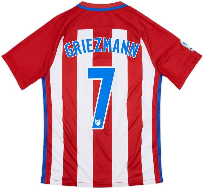 2016-17 Atletico Madrid Home Shirt Griezmann #7 - 7/10 - (S)