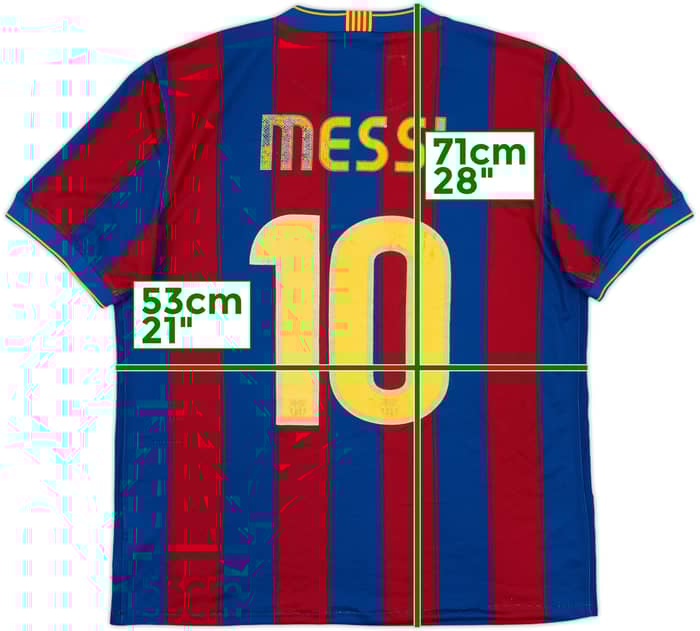 2009-10 Barcelona Home Shirt Messi #10 - 5/10 - (M)