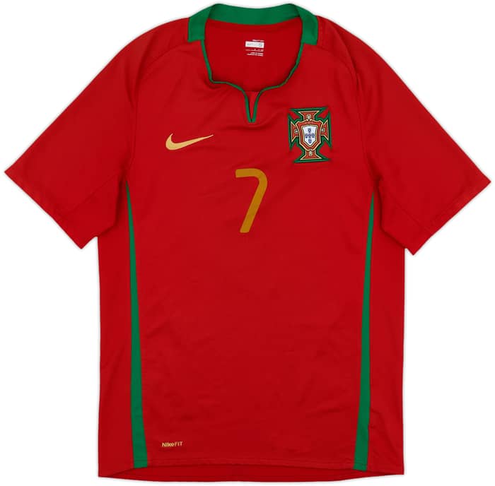 2008-10 Portugal Home Shirt Ronaldo #7 - 7/10 - (S)