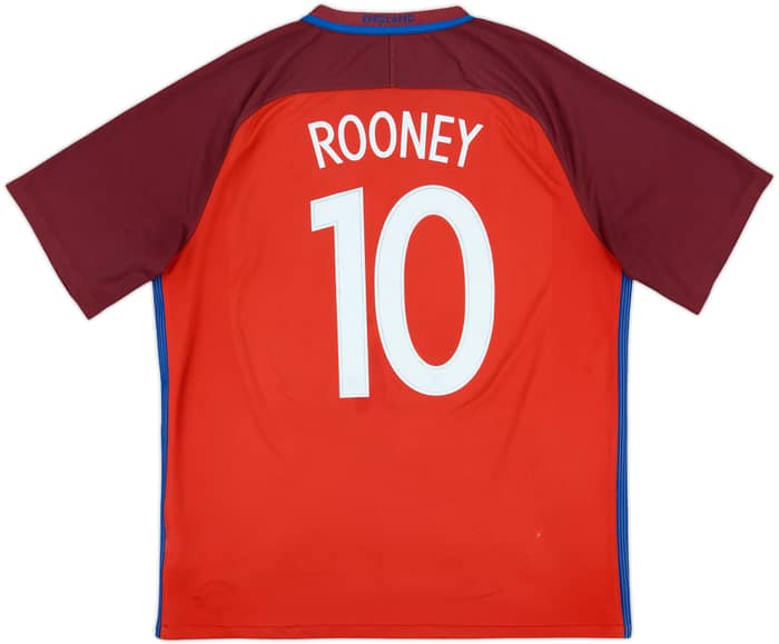 2016-17 England Away Shirt Rooney #10 - 6/10 - (XL)