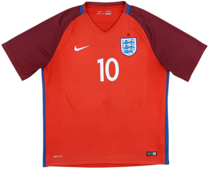 2016-17 England Away Shirt Rooney #10 - 6/10 - (XL)