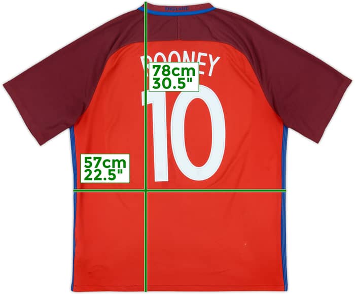 2016-17 England Away Shirt Rooney #10 - 6/10 - (XL)