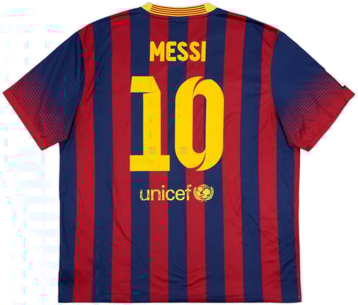 2013-14 Barcelona Home Shirt Messi #10 - 6/10 - (XXL)