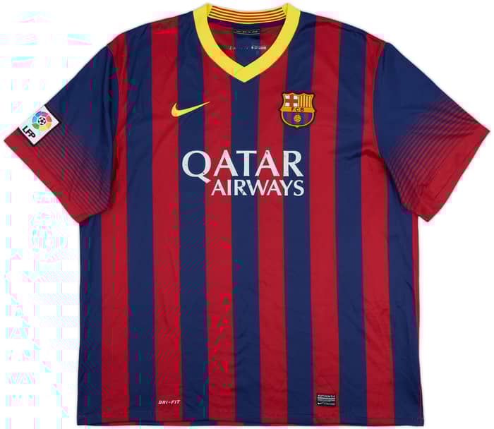 2013-14 Barcelona Home Shirt Messi #10 - 6/10 - (XXL)