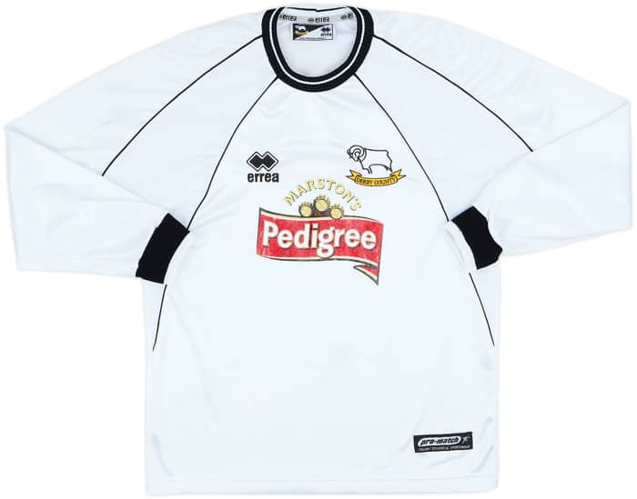 2001-02 Derby County Home L/S Shirt Carbone #7 - 5/10 - (S)