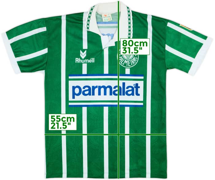 1993-94 Palmeiras Home Shirt #7 - 8/10 - (XL)