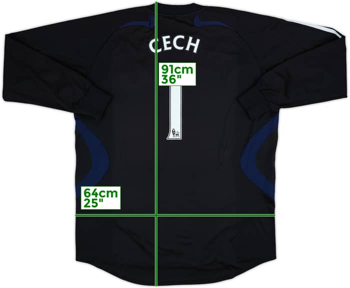 2007-08 Chelsea Player Issue GK Shirt Cech #1 - 7/10 - (XXL)