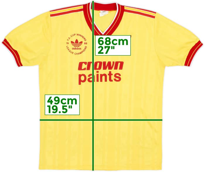 1986-87 Liverpool 'Champions' Third Shirt - 8/10 - (M)