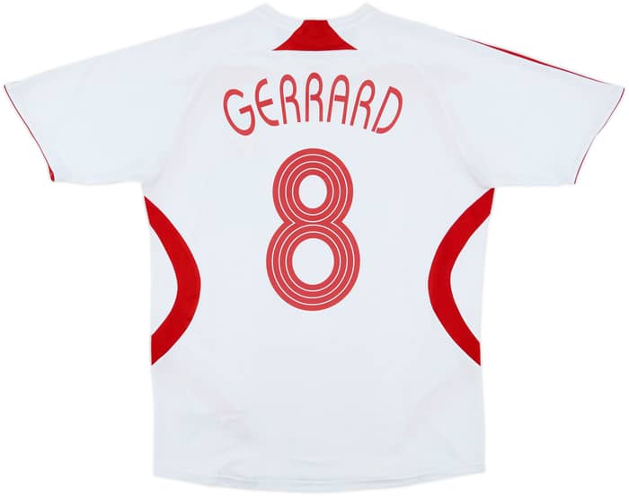 2007-08 Liverpool Away Shirt Gerrard #8 - 7/10 - (L)