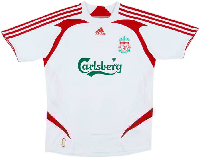2007-08 Liverpool Away Shirt Gerrard #8 - 7/10 - (L)