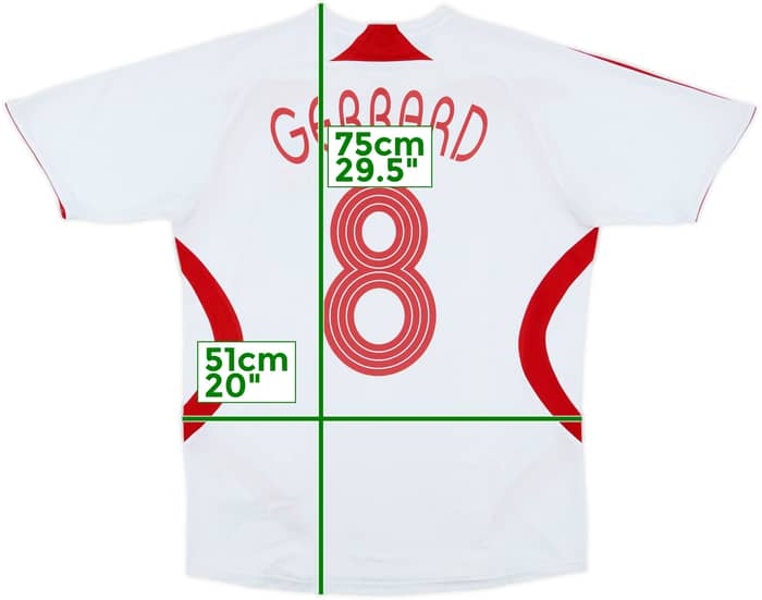 2007-08 Liverpool Away Shirt Gerrard #8 - 7/10 - (L)