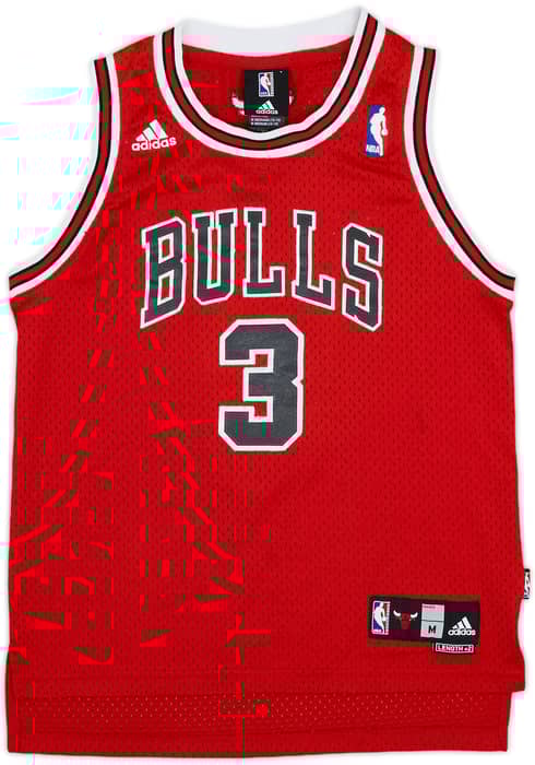 2006-08 Chicago Bulls Wallace #3 adidas Swingman Away Jersey - 6/10 - (M.Boys)