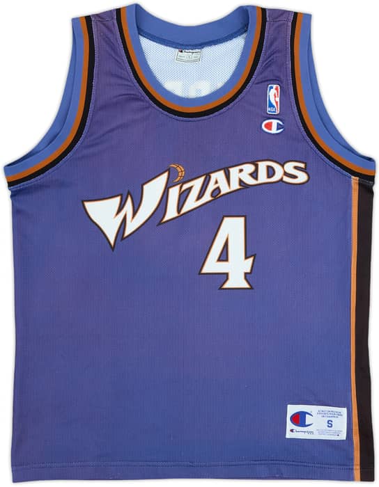 1997-98 Washington Wizards Webber #4 Champion Away Jersey - 7/10 - (S)