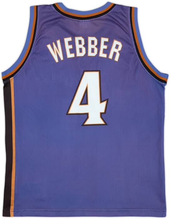 1997-98 Washington Wizards Webber #4 Champion Away Jersey - 7/10 - (S)