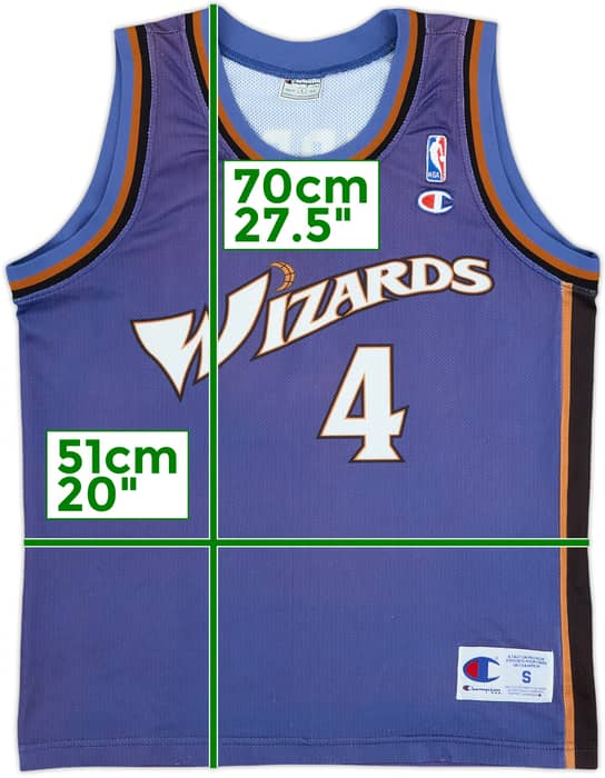 1997-98 Washington Wizards Webber #4 Champion Away Jersey - 7/10 - (S)