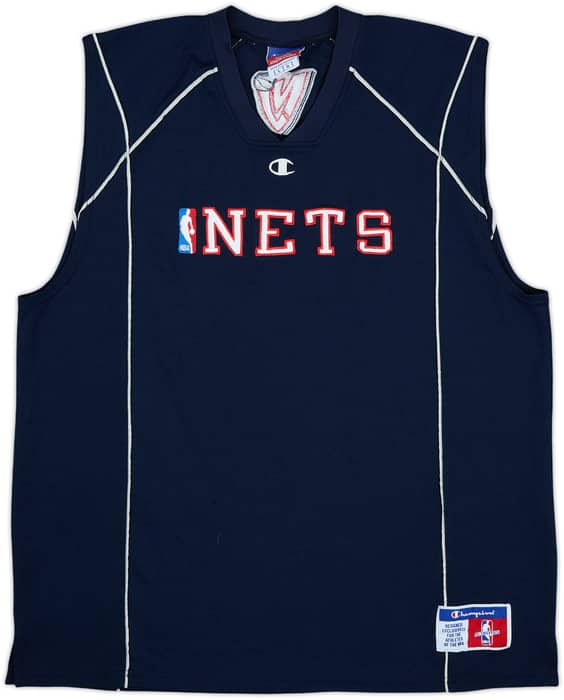 2000s New Jersey Nets Champion Training Jersey - 8/10 - (L)