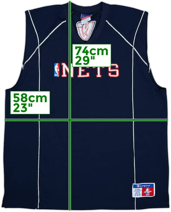 2000s New Jersey Nets Champion Training Jersey - 8/10 - (L)