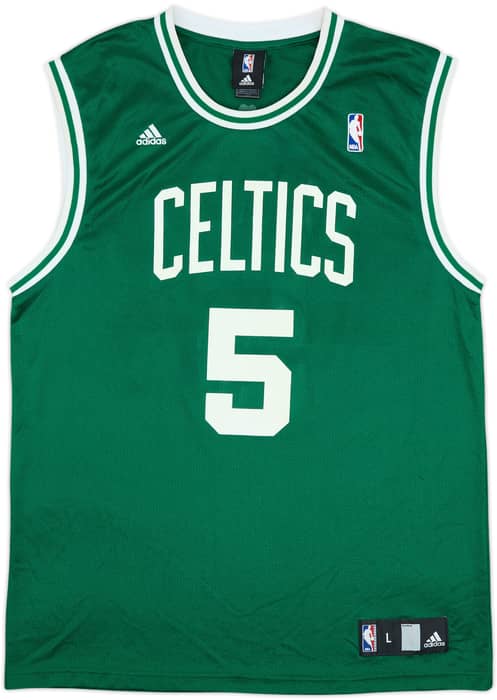 2007-10 Boston Celtics Garnett #5 adidas Away Jersey - 7/10 - (L)