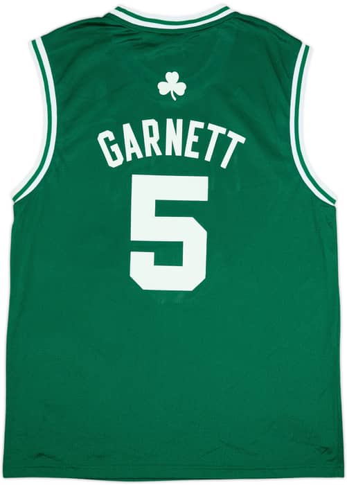 2007-10 Boston Celtics Garnett #5 adidas Away Jersey - 7/10 - (L)