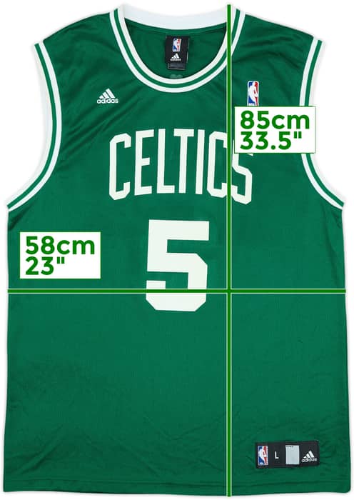 2007-10 Boston Celtics Garnett #5 adidas Away Jersey - 7/10 - (L)