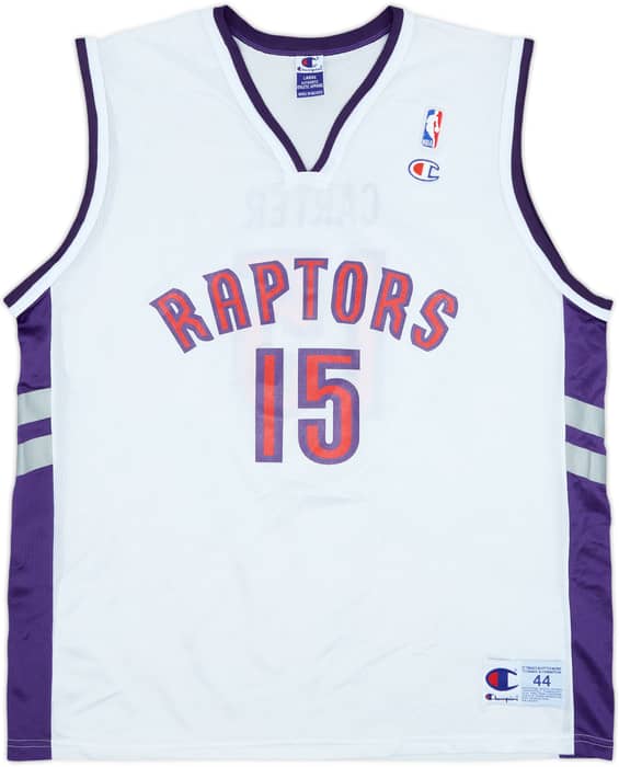 1999-02 Toronto Raptors Carter #15 Champion Home Jersey - 9/10 - (L)