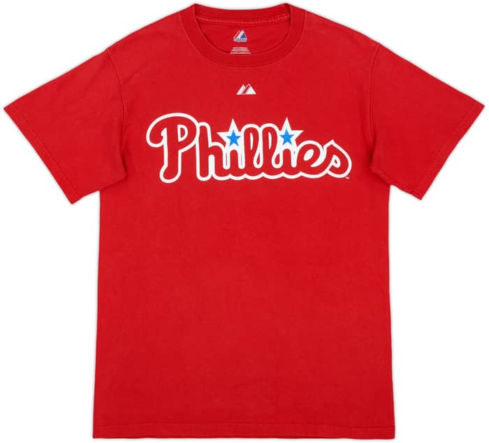 2008 Philadelphia Phillies Utley #26 Majestic Tee - 5/10 - (S)