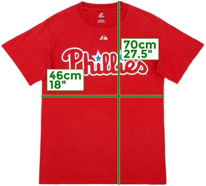 2008 Philadelphia Phillies Utley #26 Majestic Tee - 5/10 - (S)