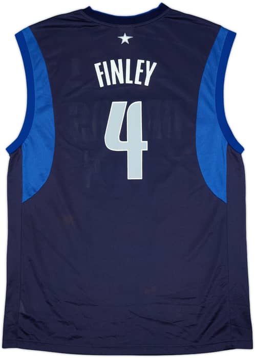 2002-05 Dallas Mavericks Finley #4 Reebok Away Jersey - 9/10 - (XL)