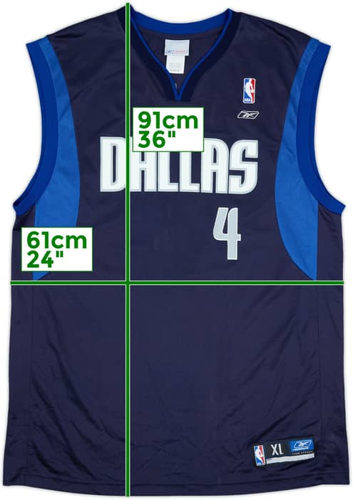 2002-05 Dallas Mavericks Finley #4 Reebok Away Jersey - 9/10 - (XL)