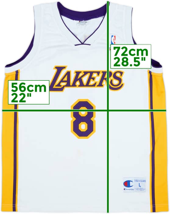 2002-06 LA Lakers Bryant #8 Champion Alternate Jersey - 7/10 - (L)
