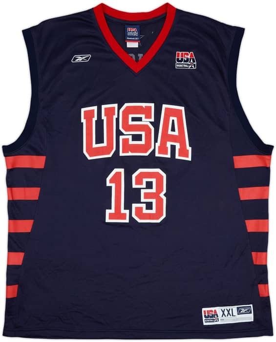 2004 USA Duncan #13 Reebok Away Jersey - 5/10 - (XXL)