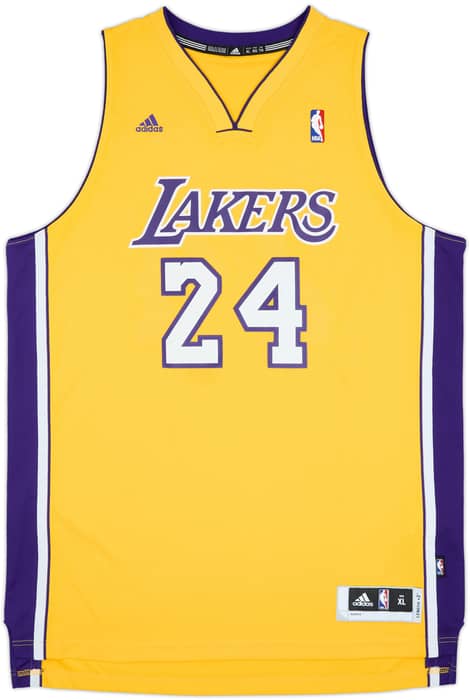 2010-14 LA Lakers Bryant #24 adidas Swingman Home Jersey - 8/10 - (XL)