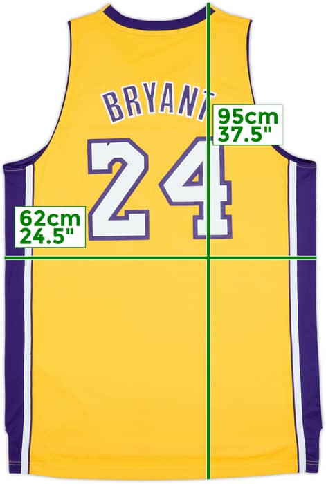 2010-14 LA Lakers Bryant #24 adidas Swingman Home Jersey - 8/10 - (XL)