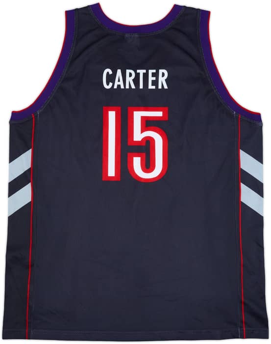 1999-03 Toronto Raptors Carter #15 Champion Away Jersey - 7/10 - (XXL)