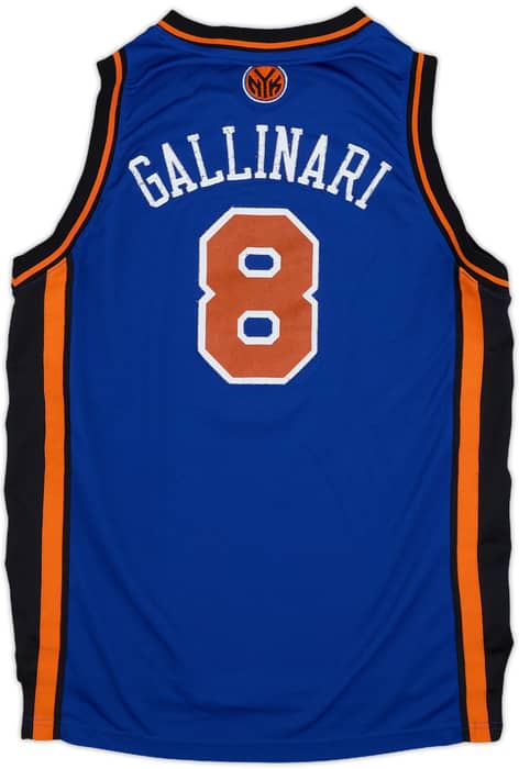 2010-11 New York Knicks Gallinari #8 adidas Swingman Away Jersey - 5/10 - (L.Boys)
